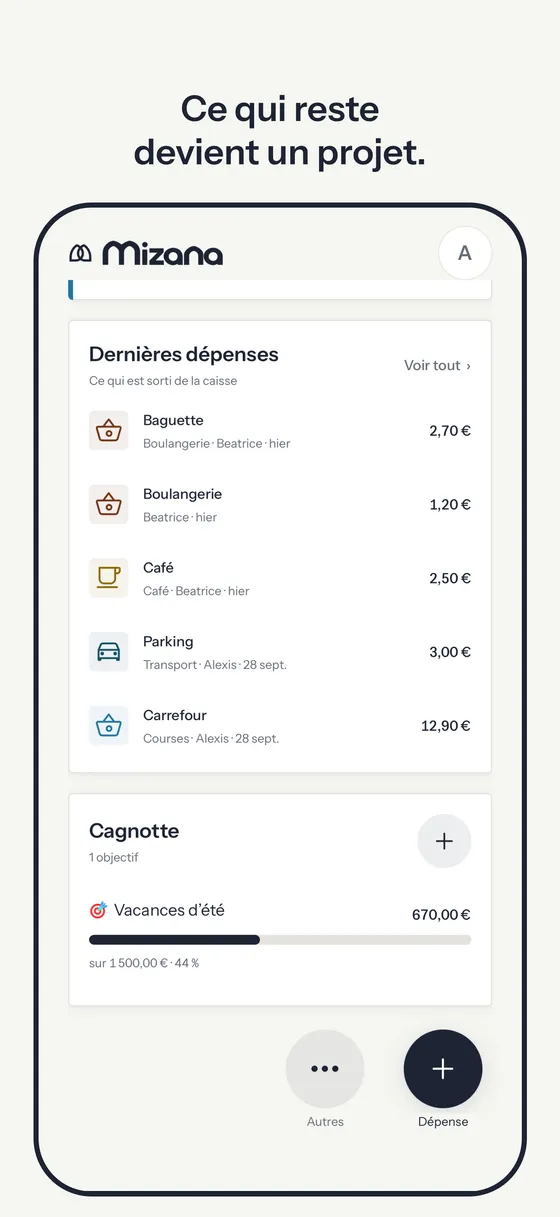 Ce qui reste devient un projet.